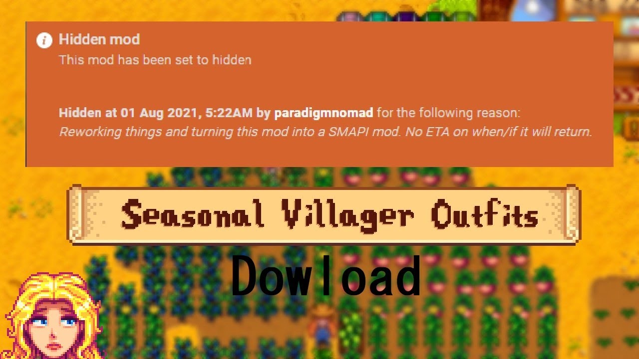 Seasonal Villager Outfits DOWNLOAD!! (Stardew Valley) (Ainda