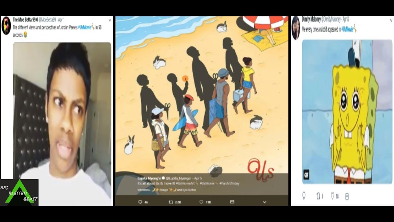 Us Movie Memes Compilation Pt. 3 (Twitter Still Loving Us  Spoilers LOL) Try not to laugh Challenge