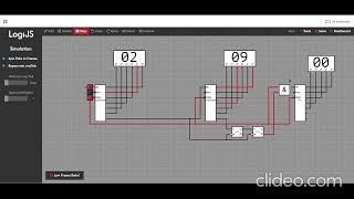 Digital Clock Design in LogiJS: Master Synchronous Counters | Digital Logic Project