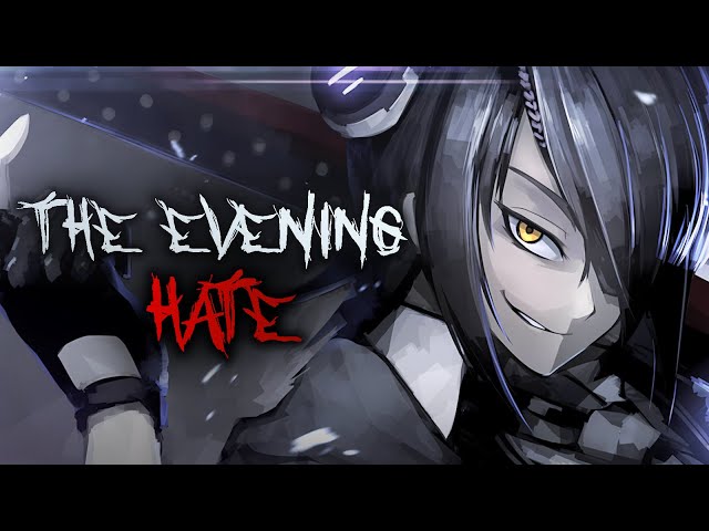 [Nightcore] The Evening Hate - Red (lyrics) class=