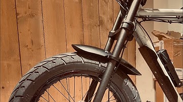 Forty Customs, front mudguard fender installation, on the Super73 ZX and Z-Miami.