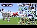 Superdog vs all minecraft bosseswither stormwarden  minecraft mob battle  big compilation