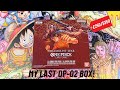 OP-02 IS SOLD OUT! Opening my FINAL Paramount War One Piece OP-02 Booster Box!