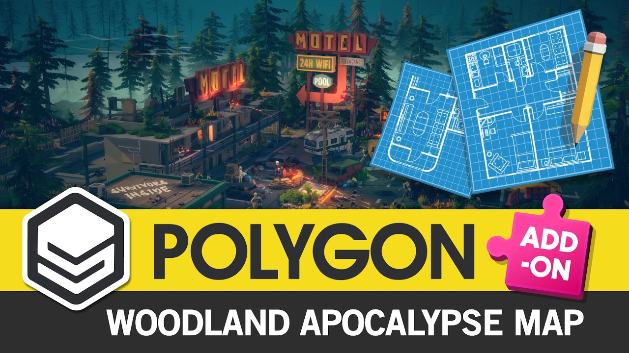 POLYGON - Woodland Apocalypse Map by Synty, video preview 2