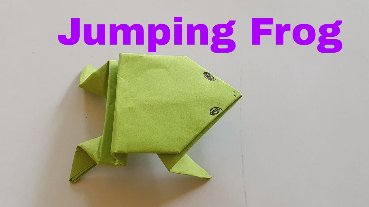 How to fold Jumping Frog. We're can fold paper to make Frog. Please Try