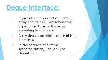 #88  Deque Interface