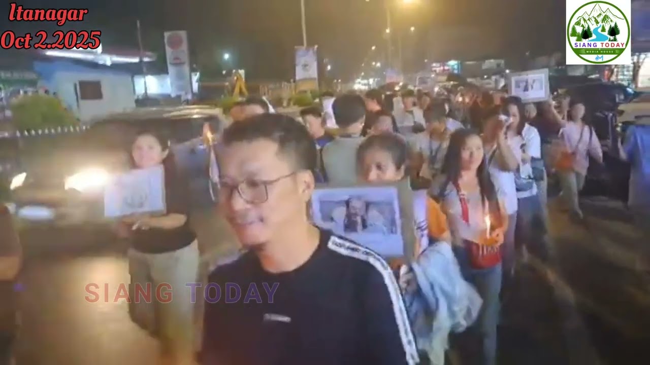 Candlelight Protest in Itanagar.