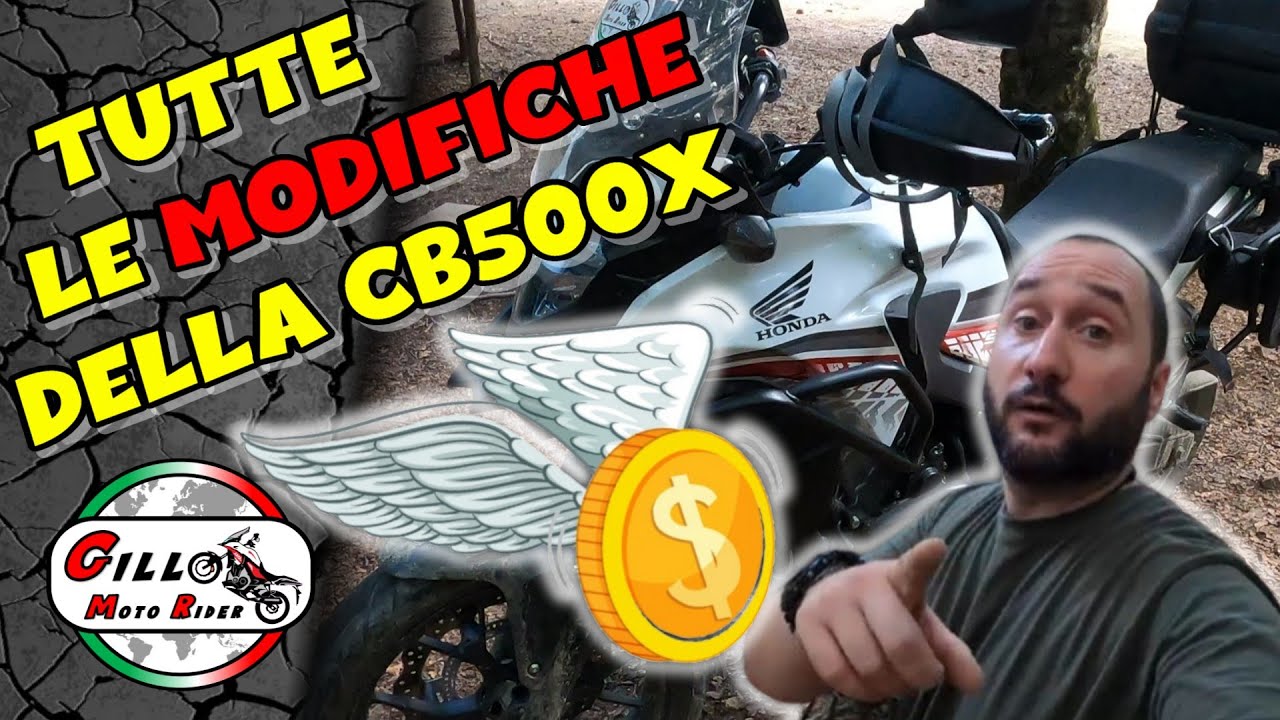 Tutte le MODIFICHE alla mia MOTO Honda CB500X per l' ENDURO FACILE
