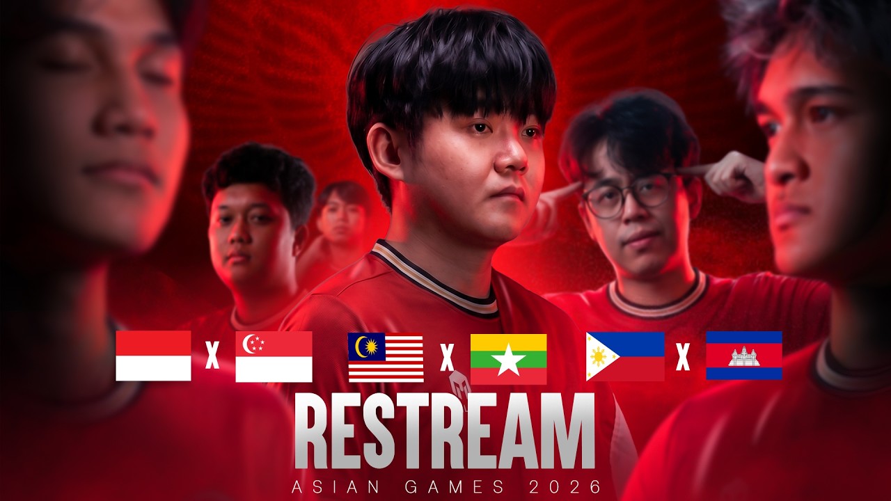 INA VS SG, MY VS MYA, PH VS CAM. ASIAN GAMES 2026 QUALIFIER !