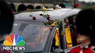 Three Generations Of Royals Watch Queen Elizabeth II's Coffin Leave London