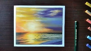 Menggambar Pesona Matahari Terbenam | Draw the Beauty of the Sunset on the Beach screenshot 3