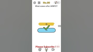 brainout what comes after aebfc