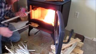 New Wood Burning Stove Lopi Republic 1250 First Burn
