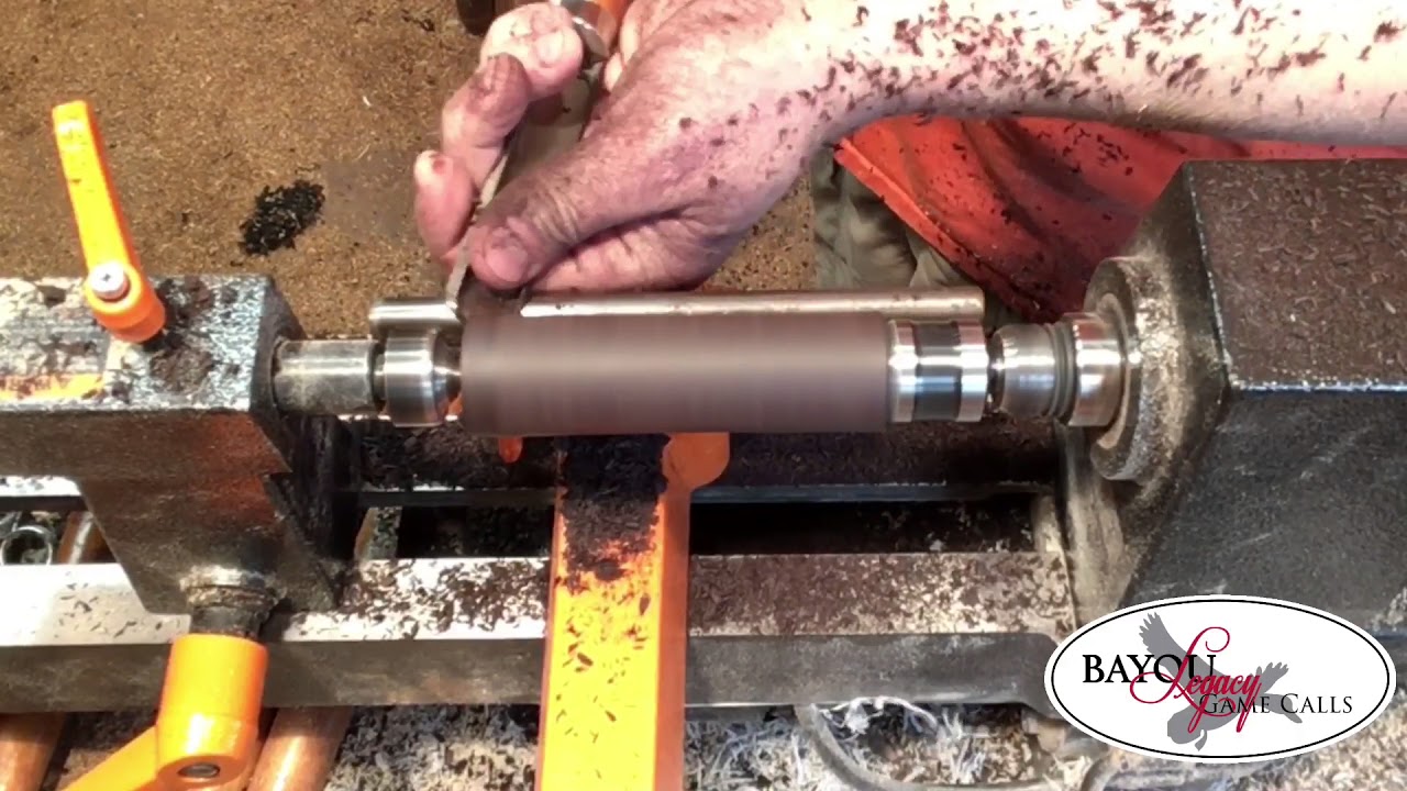 Turning a Buckeye burl & African Blackwood Duck Call