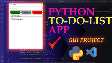 Python To-Do List App using PyQt5 | VS Code Tutorial