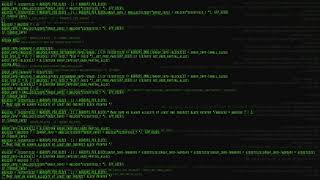 Green Hacker Screen Full HD 60 FPS 1 Hour