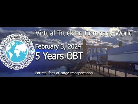 Видео: VTC.World - 5 лет в ОБТ! - Праздничный Конвой - ETS2 - Дальнобойщики