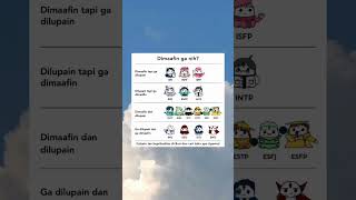 Dimaafin ga? | Cek bio mimin buat tes kepribadian ya! #16personalities #mbti #16kepribadian