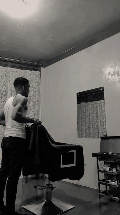 This chair holds stories, styles, and sharp fades.  #wmark #barberstudio #hairtransformation
