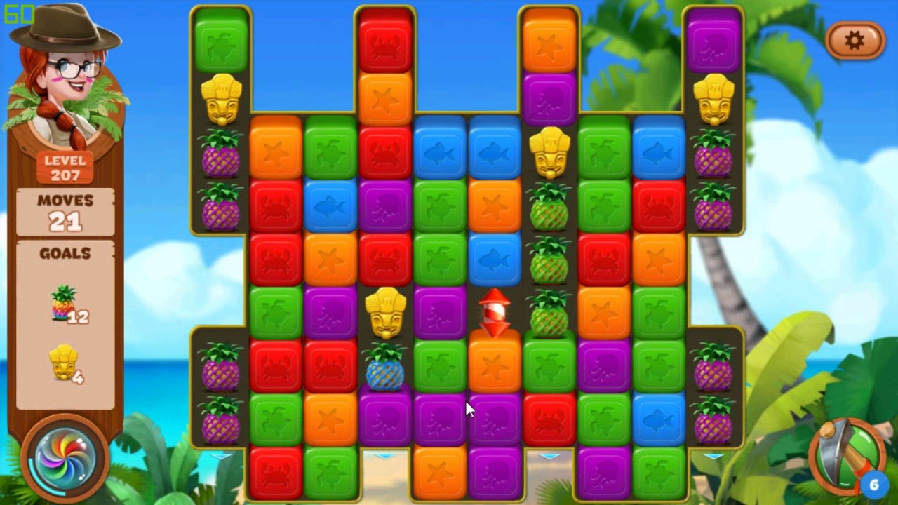 Lost Island Blast Adventure level 207