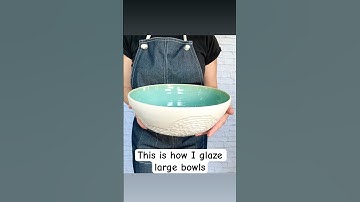 This is how I glaze my large bowls, and a couple tricks I’ve learned over the years. #pottery #glaze