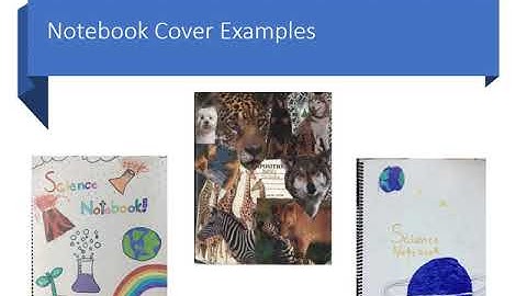 Science Notebook Setup