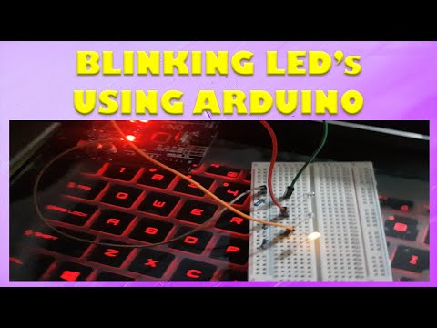 BLINKING LED's USING ARDUINO | MenchDrey