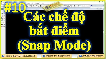 Bài I.10. Các chế độ bắt điểm (Snap Mode) trong Phần Mềm MicroStation V7