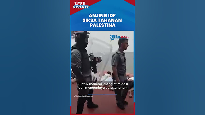 Bocor! Video Tentara Israel Siksa Tahanan Palestina Pakai Anjing di Penjara, Tangan Diikat