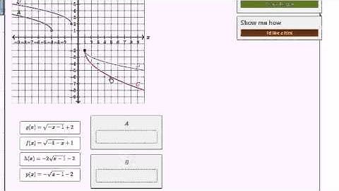 04   Shifting and reflecting functions   05   Matching radical functions with graphs exercise exampl