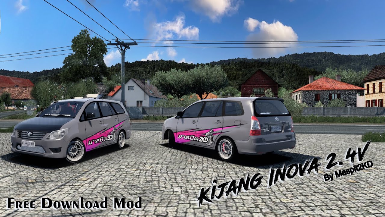 FREE DOWNLOAD || Mod Kijang Inova 2.4V By Maspit2KD  Euro Truk Simulator2 1.40-1.47 || Logitech g29