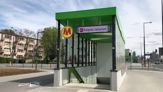 Linia 154 Warszawa Przejazd Wolska - Metro Księcia Jza Oraz Prezentacja Nowej Stacji