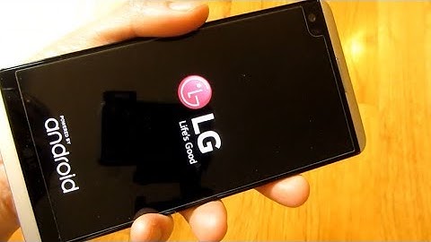 LG v20 - Boot Up and Recovery Mode (Factory Reset)