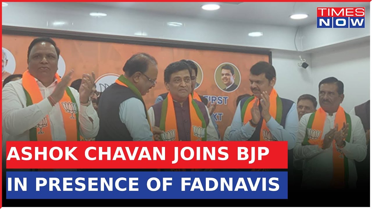 Day After Quitting From Congress Ashok Chavan Joins BJP, Starts New ...