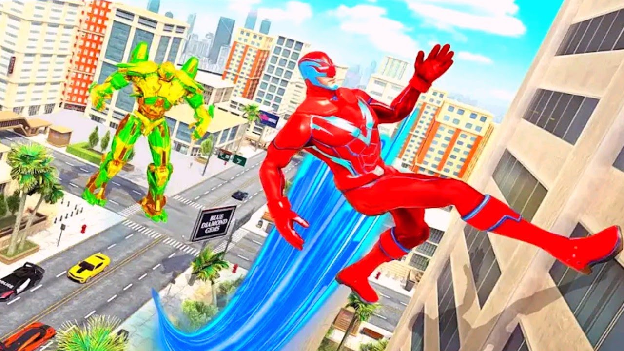 Grand Police Robot Speed Hero City Cop Rescue Mission Android Gameplay By Games Zone