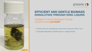 proionic’s extrHEMP – efficient and gentle hemp dissolution using ionic liquids