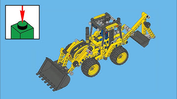 LEGO Technic 42004, Mini Backhoe Loader - building instructions