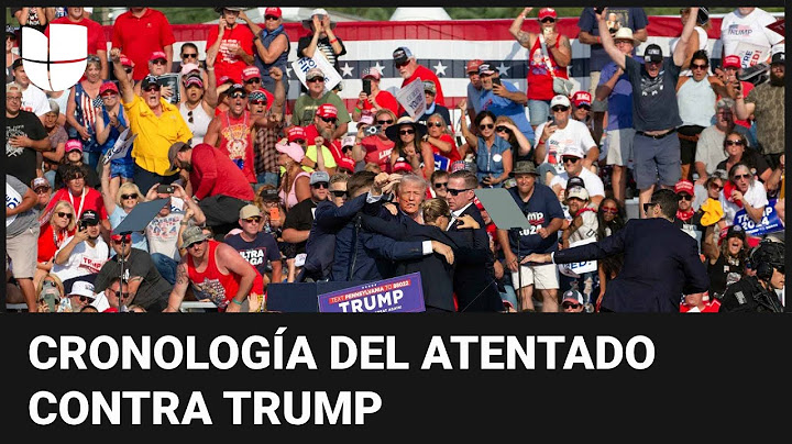 Cronología de los hechos: cómo Trump pasó de festejar con seguidores a recibir un disparo