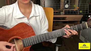 Ariana Grande - intro (end of the world)  Original guitar chord tutorial