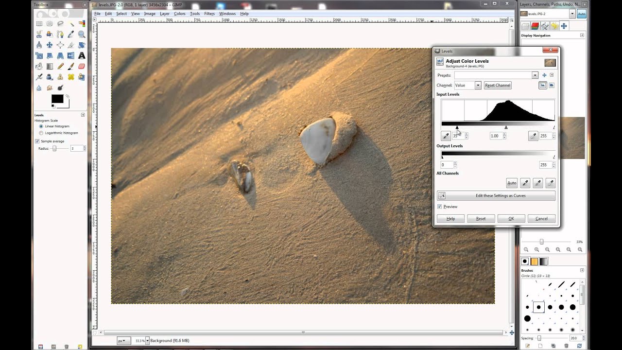 Gimp - Lesson - 01 - Levels.avi video editing software free
