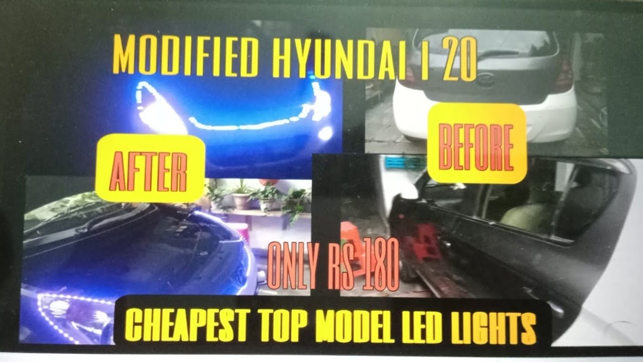 Cheapest Led Modification Rs 180. Hyundai i20 Led Installation..😍😍