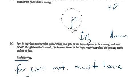 2012 Mechanics Q1 (d) and (e)