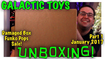 UNBOXING! Galactic Toys Funko Damaged Box Pop Figure Sale Part 1 - #Funko #PopFigures January 2017