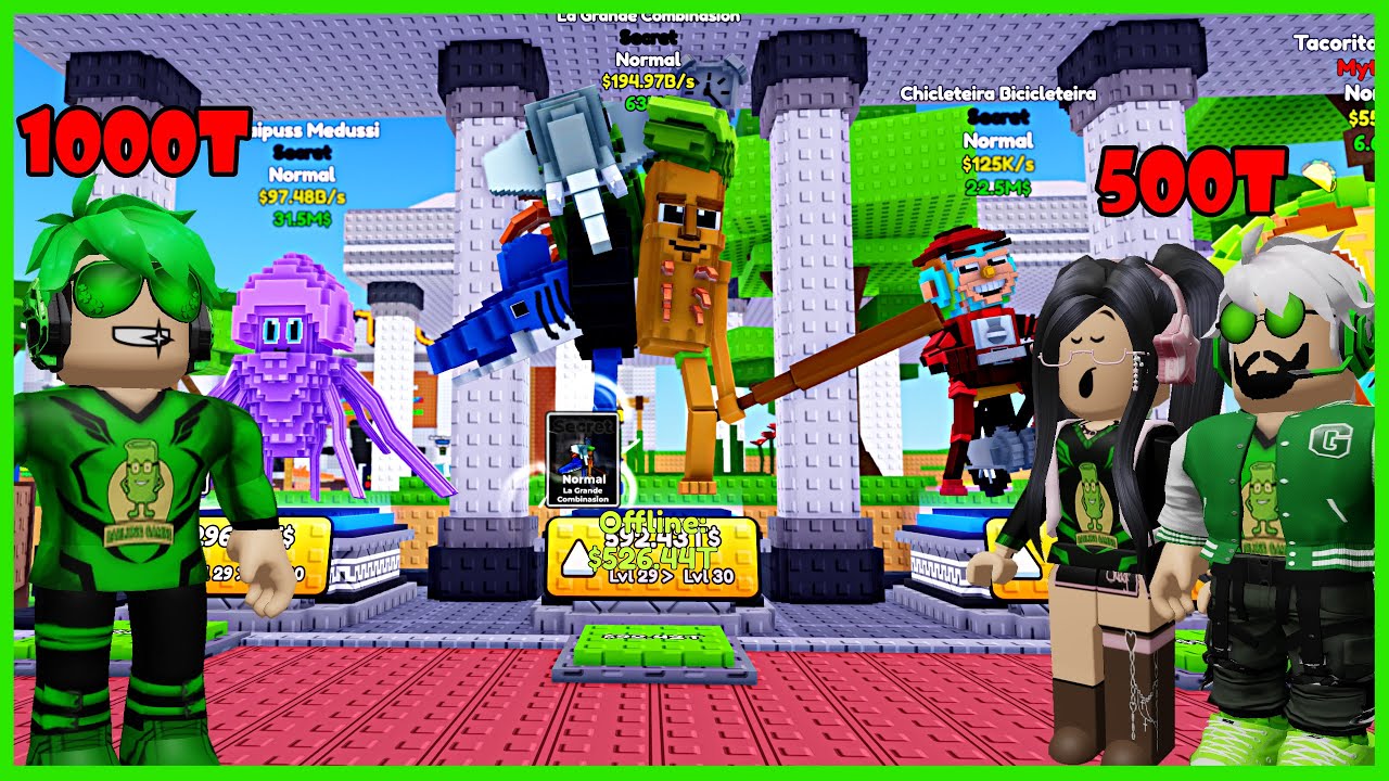 Aku Bersaing Memenangkan Lelang Brainrot Secret Termahal - Roblox Bid A Brainrot