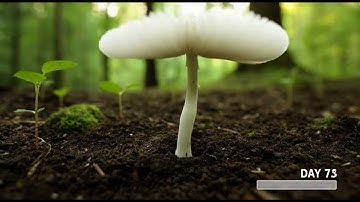 The Growth Process of Mushrooms with Ultra-precise Cameras