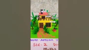 School Maths Project 3D Shapes Model. #schoolproject  #mathsproject #3Dshapesproject #kidsproject