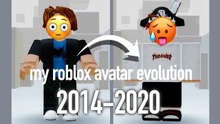 MY ROBLOX AVATAR EVOLUTION 2014-2020 (EMBARRASSING)
