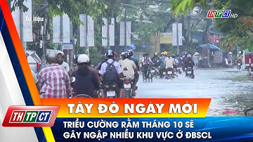 Triều cường Rằm tháng 10 sẽ gây ngập nhiều khu vực ở ĐBSCL | Cần Thơ TV