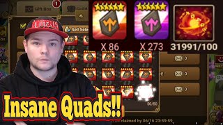 Insane Predicted SPD Quad?! - Rune Opening Highlights - Summoners War