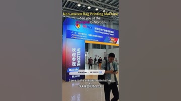 Welcome to Shanghai to see our Packaging exhibition and non-woven bag printing machine.#uv #machine